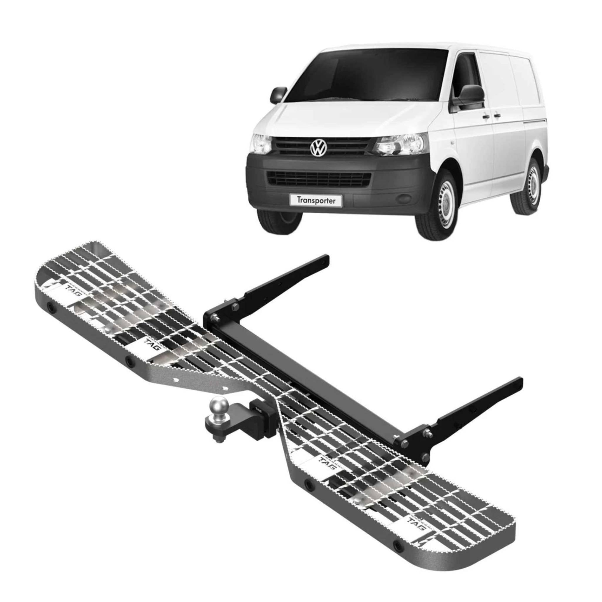 TAG Rear Step, Towbar & Wiring for Volkswagen Transporter T6 Van (09/2019 - on)