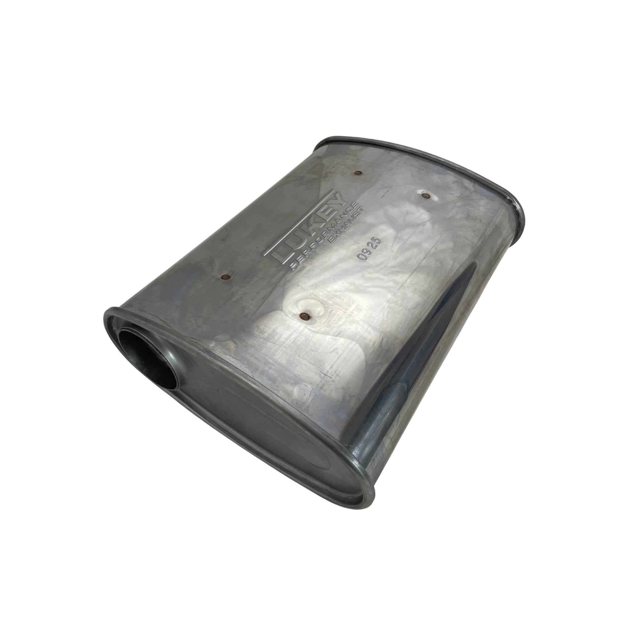 2.5" 10" x 4"  14" Lukey Turbo O/C Triple Flow Muffler 430