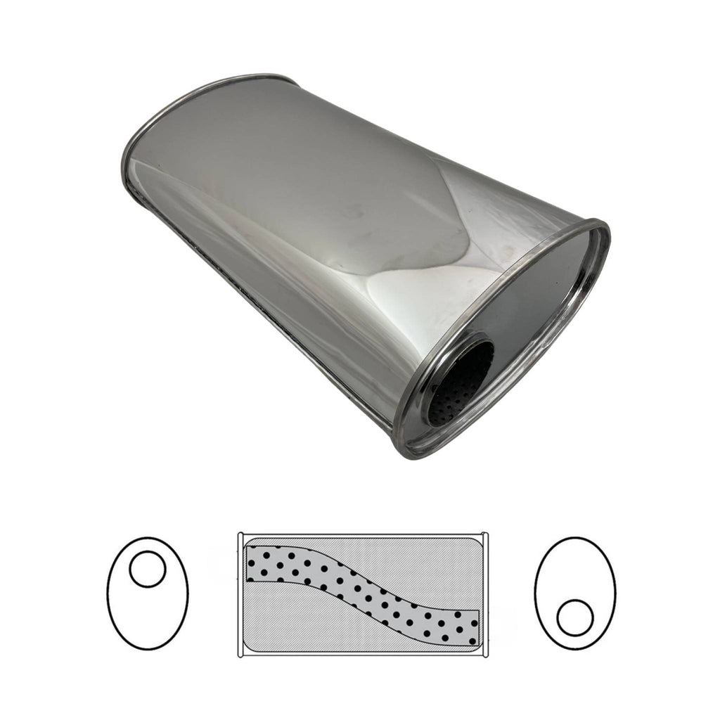 3" In 11 x6 Muffler 20" Long 430 Grade