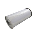 2.5" Inlet 5" Round 12" Long Megaflow Lukey Muffler 430 Stainless Steel