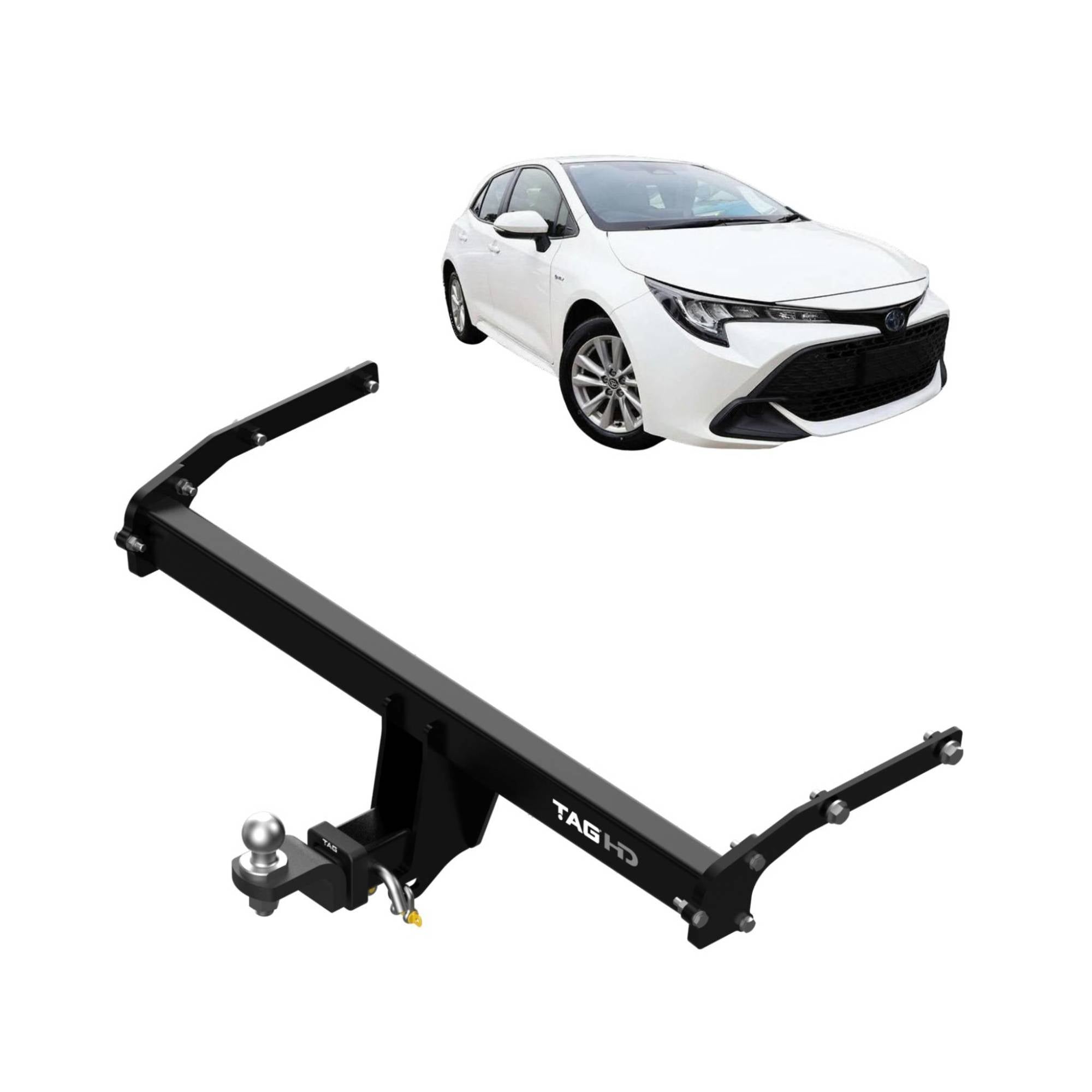 TAG Heavy Duty Towbar & Universal Wiring Kit For Toyota Corolla Hatchback (08/2018 - On)