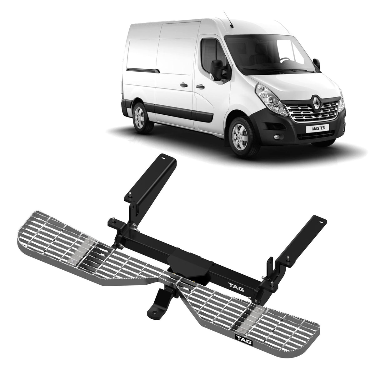 TAG Rear Step & Towbar for Renault Master FWD Vehicles (10/2011 - on)