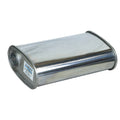 2" 8"x4" 14" Long O/C Megaflow Lukey Muffler 430 Stainless Steel
