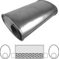 8" x 5" Oval, 10" Long, 3" Offset/Offset INLINE, Megaflow (No Spigots)