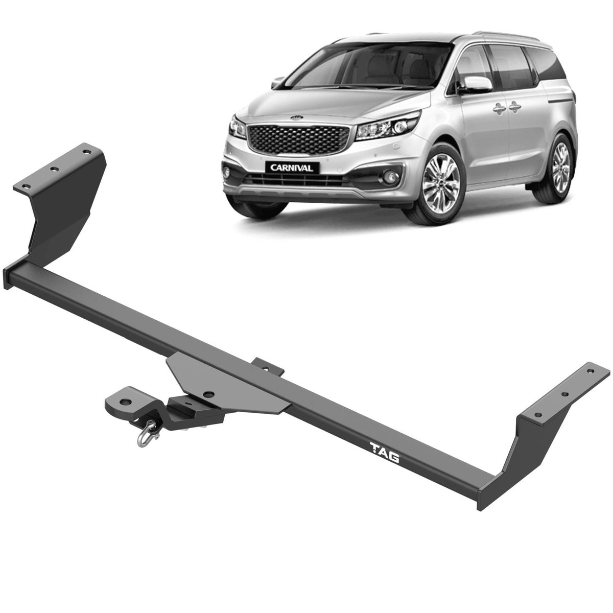 TAG Standard Duty Towbar and Universal Wiring Harness for KIA Grand Carnival (01/2006 - 10/2014)