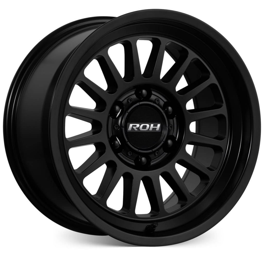 ROH Apollo Matt Black Wheels, Set of 4