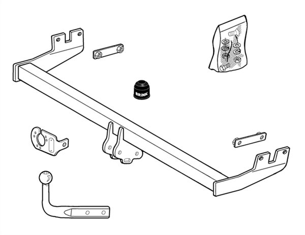 Brink Towbar European for MERCEDES-BENZ A-CLASS (07/1997 - 08/2004)