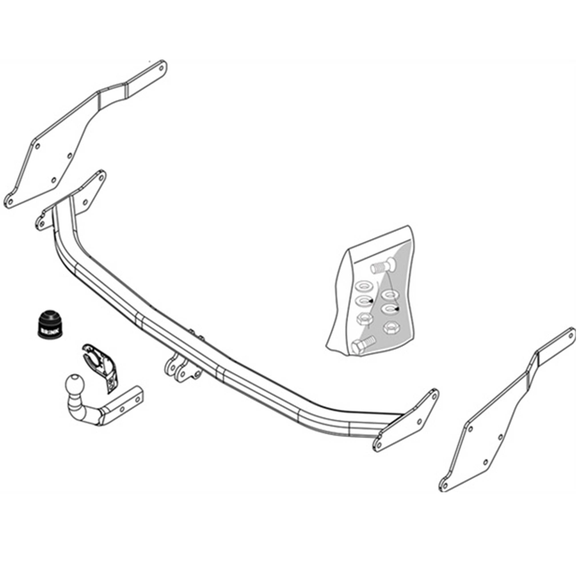 Brink Towbar European for Renault Espace (11/2002 - 2008)