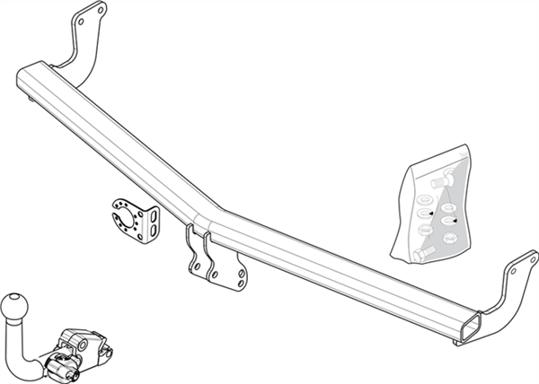 Brink Towbar European for Citroen C3 (11/2009 - on), Citroen DS3 (11/2009 - 07/2015)