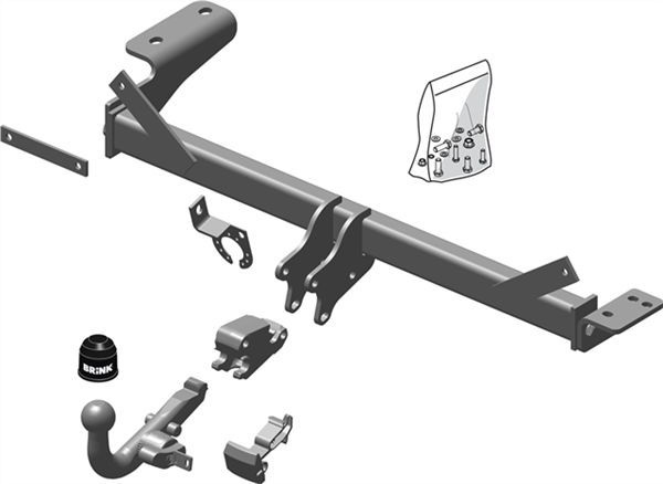 Brink Towbar European for Land Rover Defender (09/2019 - on), Land Rover Range Rover Velar (03/2017 - on), Land Rover Range Rover Sport (04/2013 - on), Land Rover Discovery (09/2018 - on), Land Rover Discovery Sport (07/2016 - on), Land Rover Range...