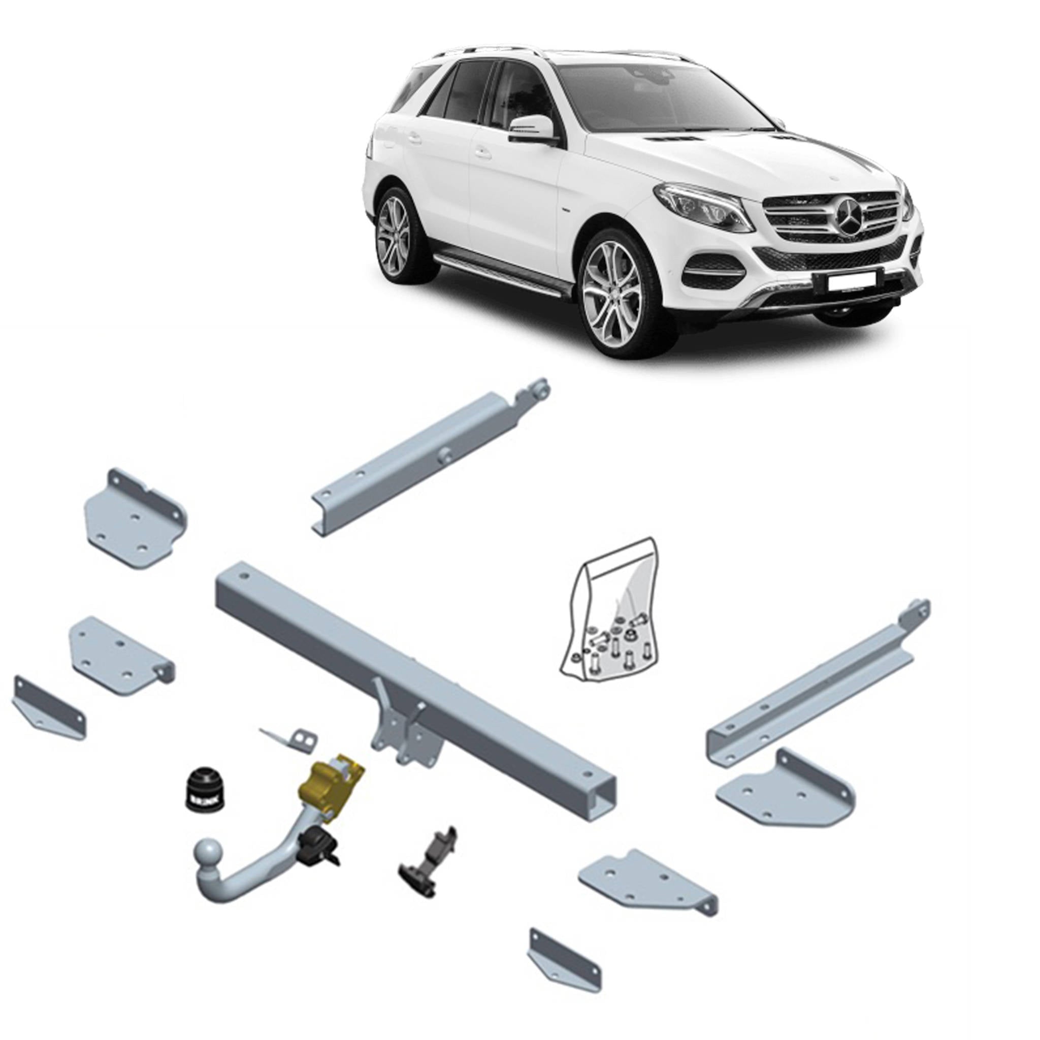 Brink Towbar European for MERCEDES-BENZ GLE-CLASS (04/2015 - on), MERCEDES-BENZ M-CLASS (02/2010 - 12/2015)