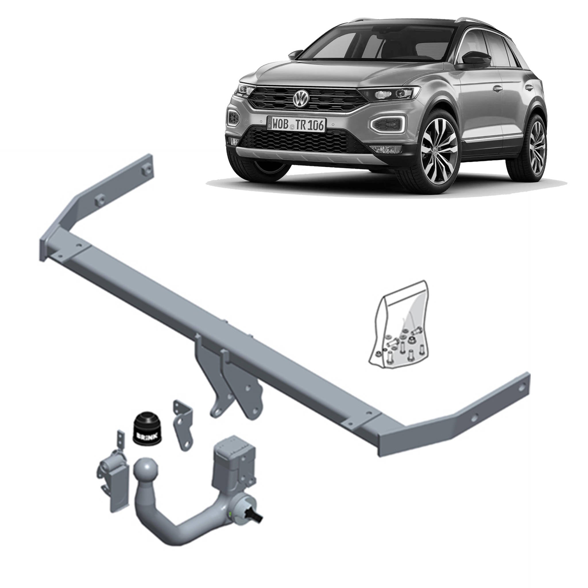 Brink Towbar European for Volkswagen T-CROSS (12/2018 - on)