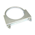 Heavy Duty U-Bolt - ID 100mm (4"), Flat bar, Plated