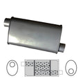 8" x 3 1/2" Oval, 12" Long, 1 3/4" Offset/Offset