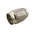 3.5" Double Braided Stainless Steel Exhaust Flexible Bellow 6" Long
