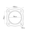 Flange Gaskets for Holden Commodore VT-VZ Catalytic converter, ID 3", 4 Bolts