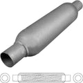 3 1/2" Round, 10" Long, 2 1/2", C/C, Spiral Louvered With Spigots, Mild