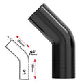Redback Silicone Hose (3-1/2") 45° Bend