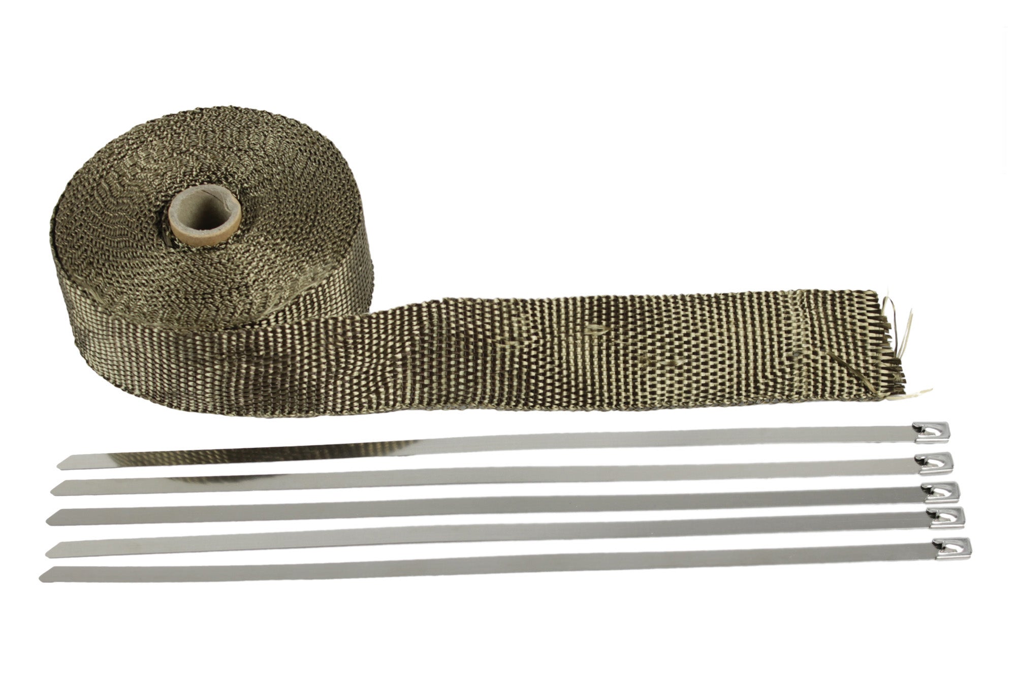HEAT TAPE GLASS BLACK 51MM X 2MM X 10M WITH 5 CABLE TIES (CTS35008)