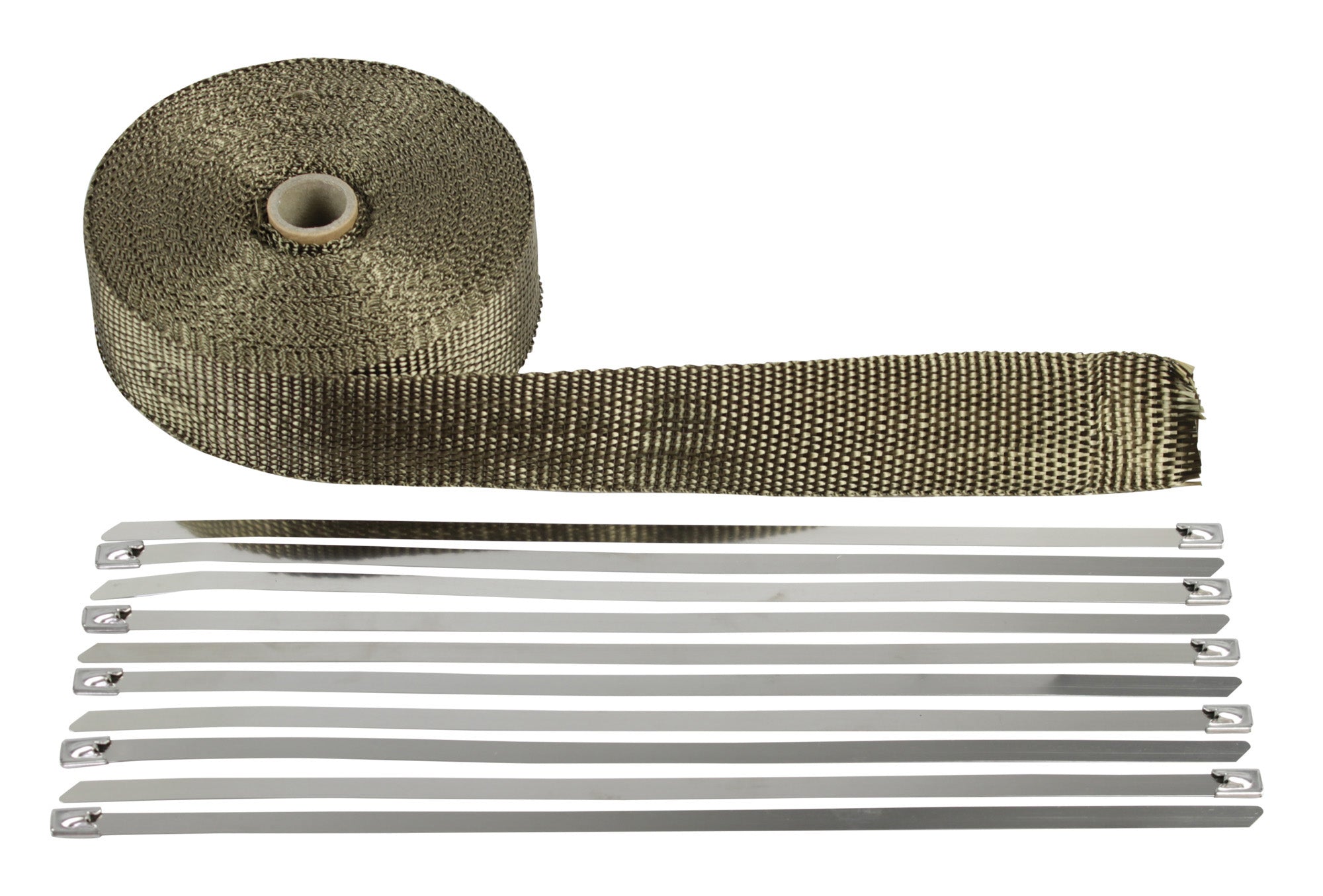 HEAT TAPE GLASS BLACK 51MM X 2MM X 15M WITH 10 CABLE TIES (CTS35008)