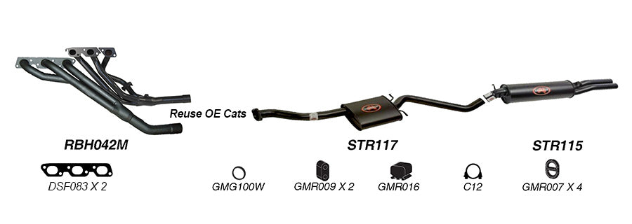 Redback Performance Exhaust System for Holden Commodore (04/1995 - 1997), Calais (04/1995 - 1997)
