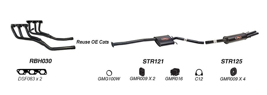 Redback Performance Exhaust System for Holden Statesman (06/1999 - 04/2003), Holden Statesman (06/1999 - 04/2003), Holden Statesman (06/1999 - 04/2003)