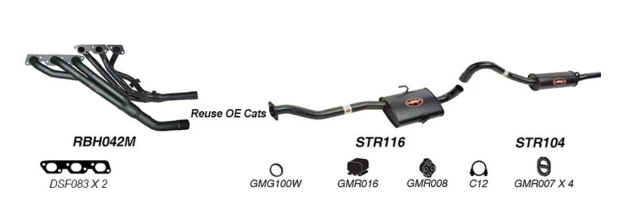 Redback Performance Exhaust System for Holden Commodore (04/1995 - 08/1997), Calais (04/1995 - 08/1997)