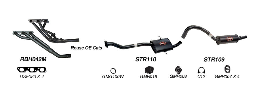 Redback Performance Exhaust System for Holden Commodore (01/1988 - 12/2000), Calais (01/1988 - 12/2000), Holden Commodore (04/1995 - 12/2000)