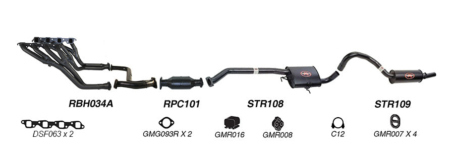 Redback Performance Exhaust System for Holden Commodore (01/1988 - 2000)