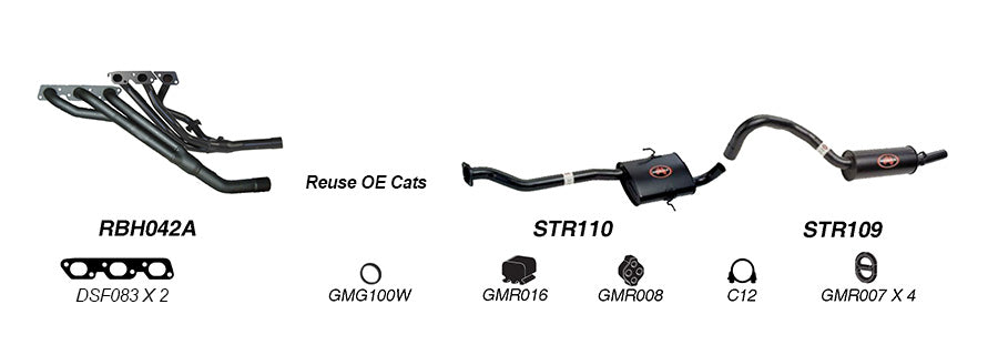 Redback Performance Exhaust System for Holden Commodore (04/1995 - 12/2000)