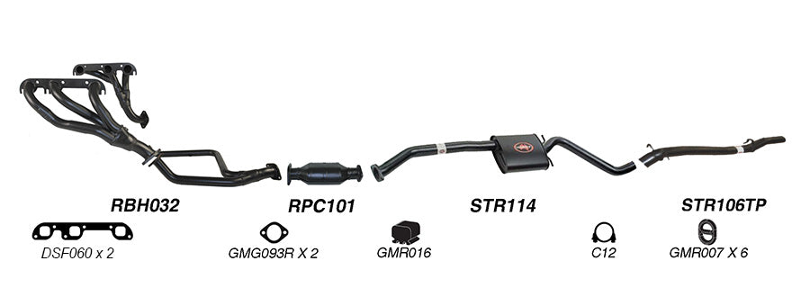 Redback Performance Exhaust System for Holden Statesman (04/1990 - 1995), Caprice (04/1990 - 1995)