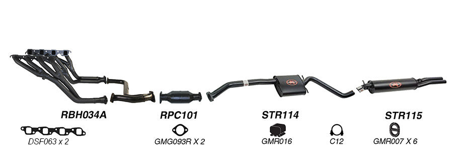 Redback Performance Exhaust System for Holden Caprice (04/1990 - 02/1994), Holden Caprice (04/1990 - 02/1994)