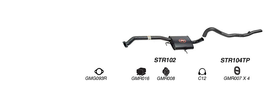 Redback Performance 2.5" Exhaust System for Holden Commodore VN VP VR V6 & V8 & VS V8 Sedan
