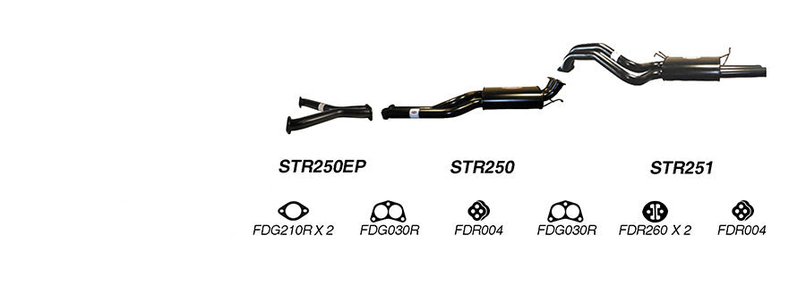 Redback Exhaust System for Ford Fairmont (01/2002 - 04/2008), Falcon (01/2002 - 04/2008)