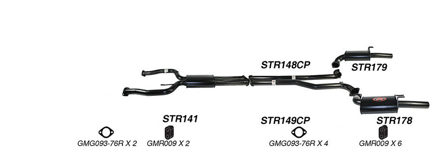 Redback 3" Dual Exhaust for Holden Commodore VE/VF V8 Ute