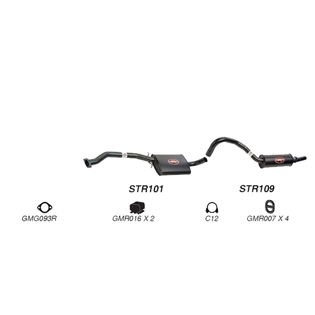 Redback Performance 2.5" Exhaust System for Holden Commodore VL V8 5.0 Wagon
