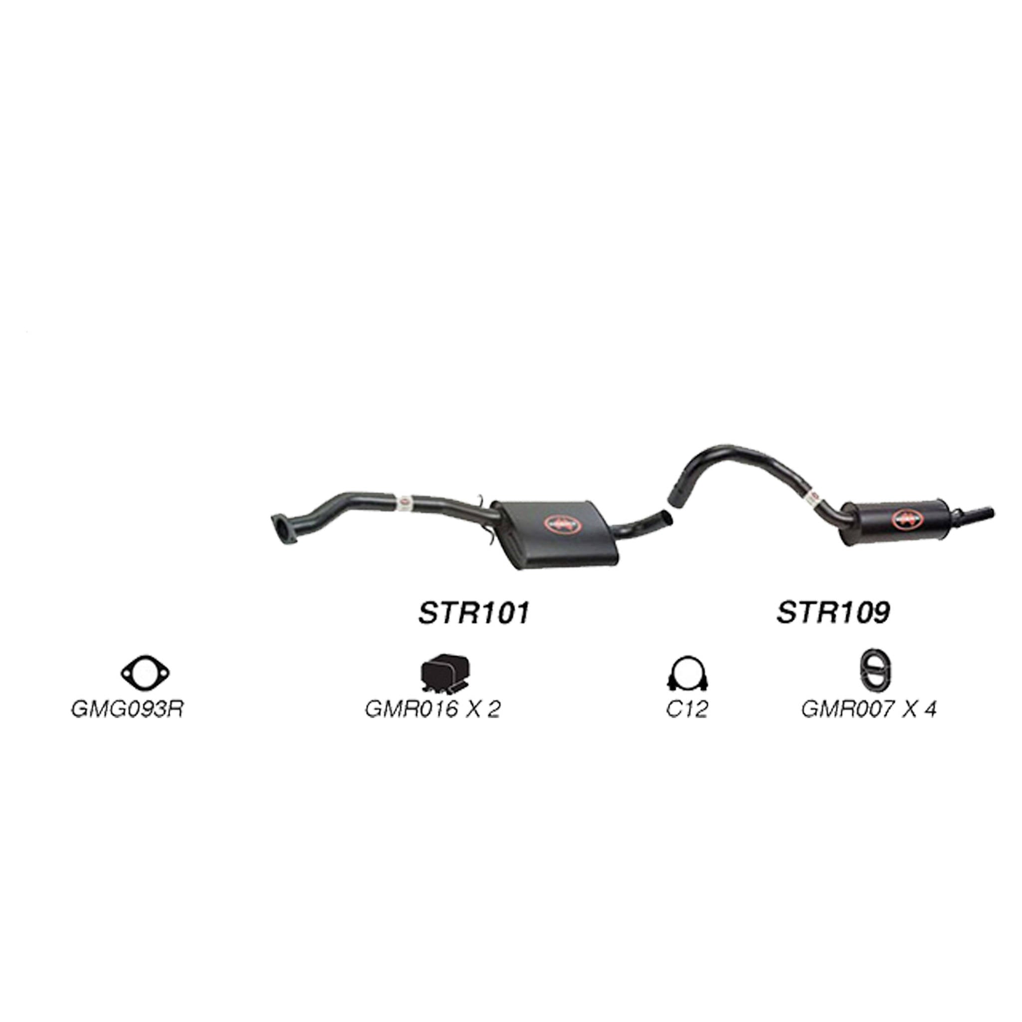 Redback Performance 2.5" Exhaust System for Holden Commodore VL V8 5.0 Wagon