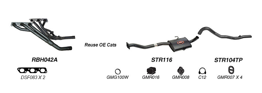 Redback Performance Exhaust System for Holden Commodore (04/1995 - 08/1997), Calais (04/1995 - 08/1997)