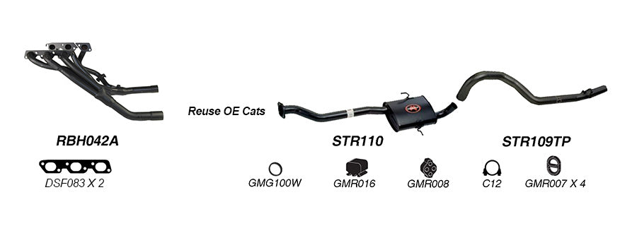 Redback Performance Exhaust System for Holden Commodore (04/1995 - 12/2000)