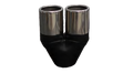 Redback Twin Exhaust Tip 2.5" Inlet Twin 3.5" Outlet 9" Long