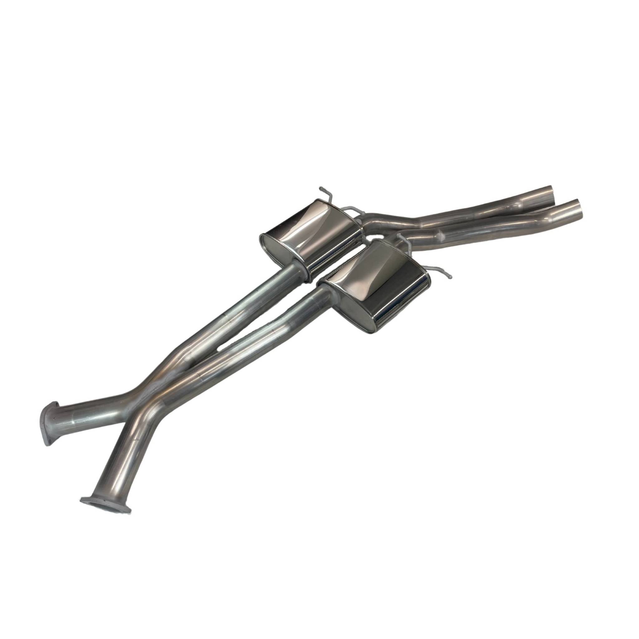 Redback Dual 3" Catback Exhaust without Rear Muffler for Holden Commodore Ute VT-VZ (1997 - 2007)