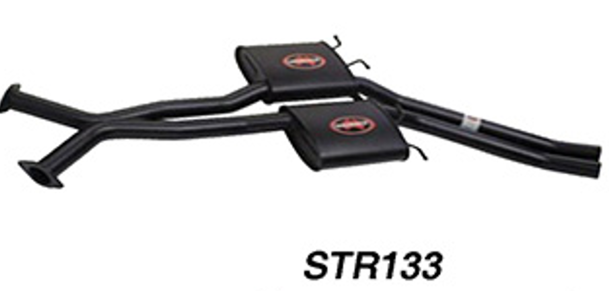 Redback 2.5" Centre Exhaust with Mufflers for Holden Commodore VT-VZ Ute