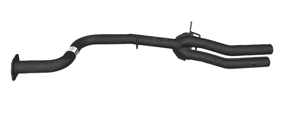 Redback BA BF Ute 2.5" Catback Hotdog Centre and Dual out tail Pipe Rear