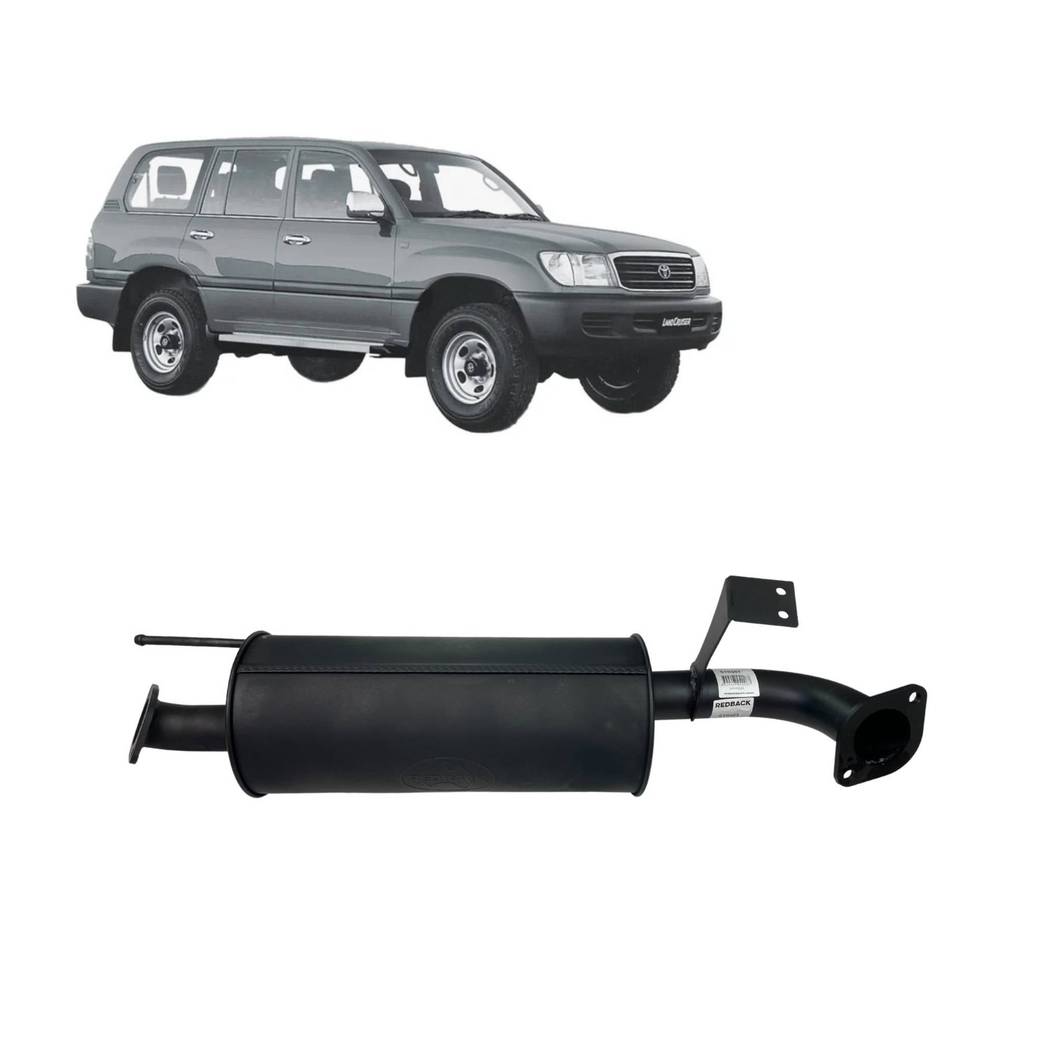 Redback Performance Exhaust System for Toyota Landcruiser 105 Series