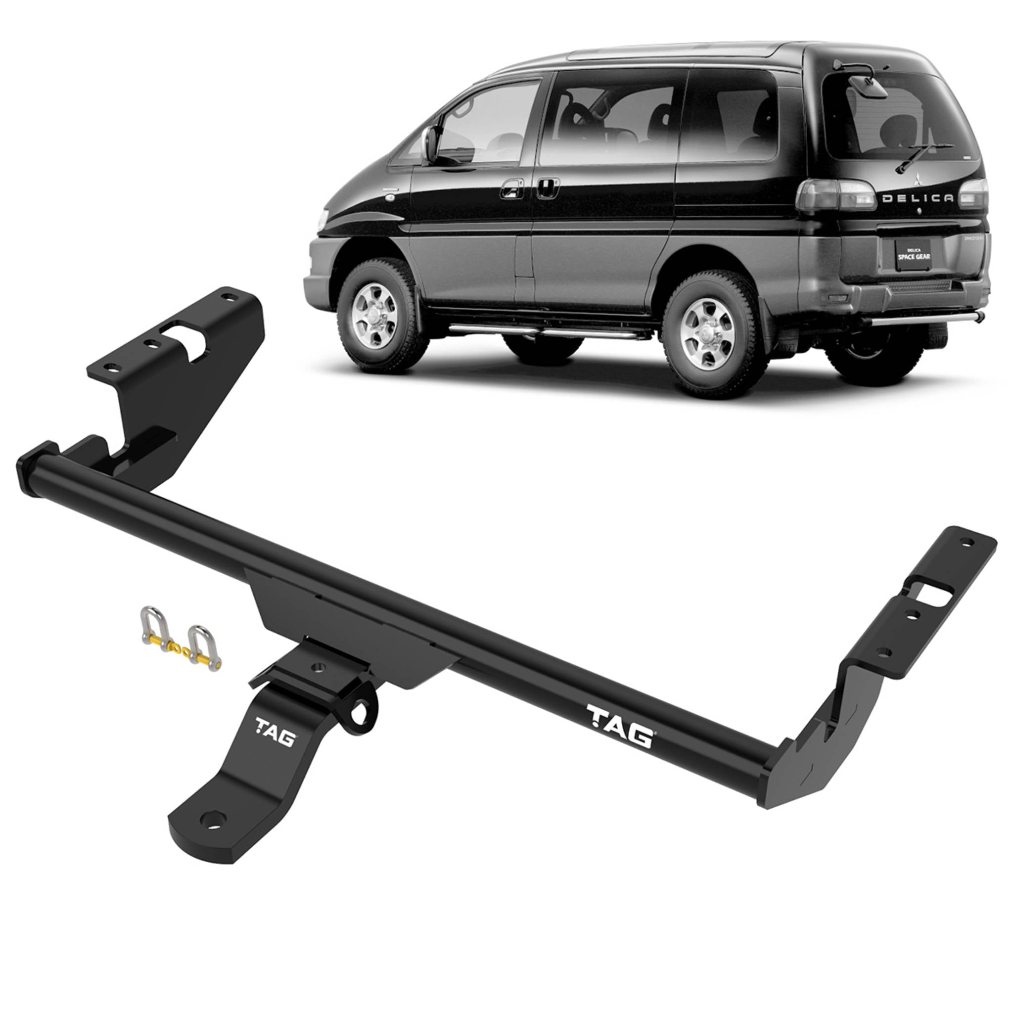TAG Standard Duty Towbar and Universal Wiring Harness for Mitsubishi Delica (05/1994 - 01/2006)