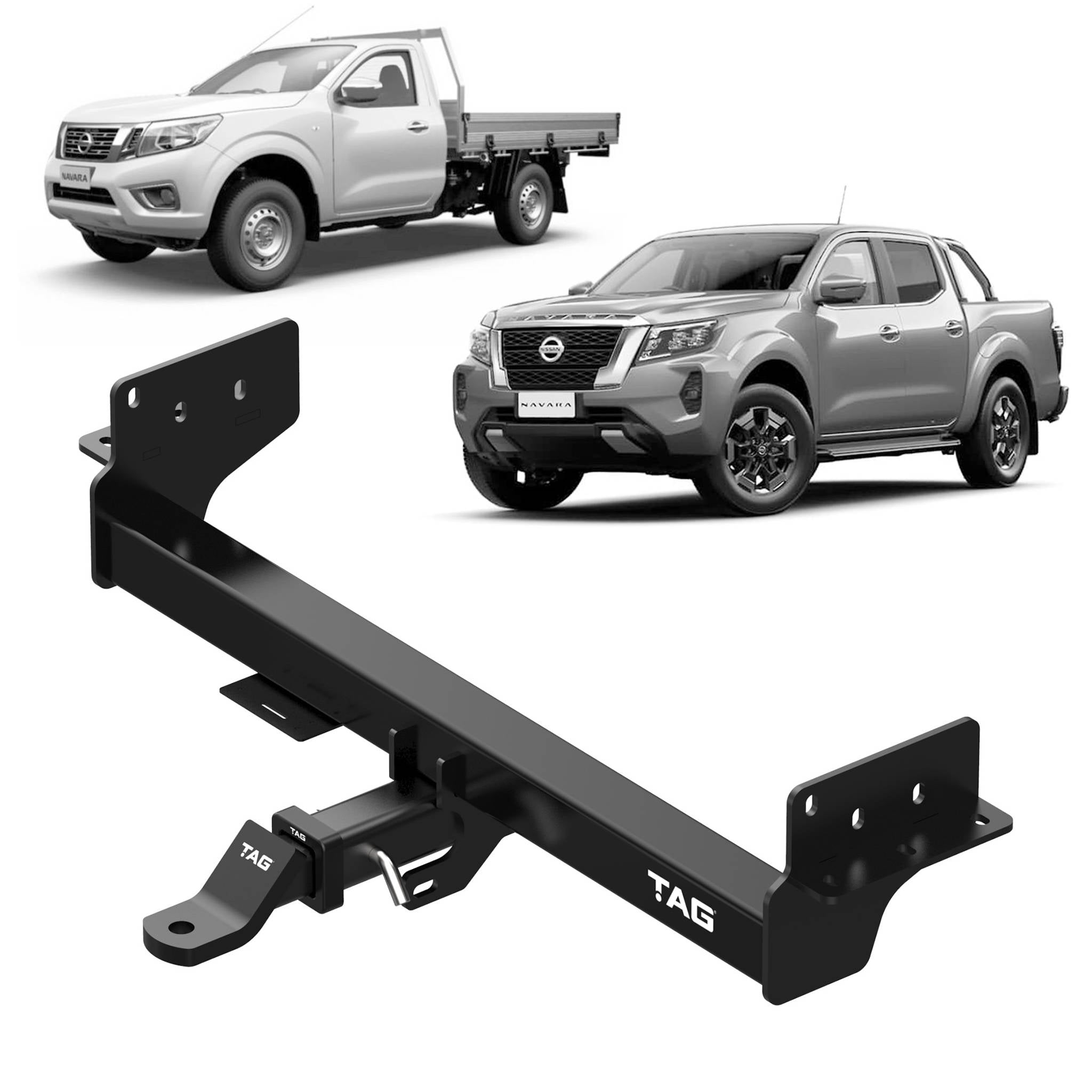 TAG Heavy Duty Towbar & Direct Fit Wiring for Nissan Navara NP300 Facelift Models (12/2020 - on)