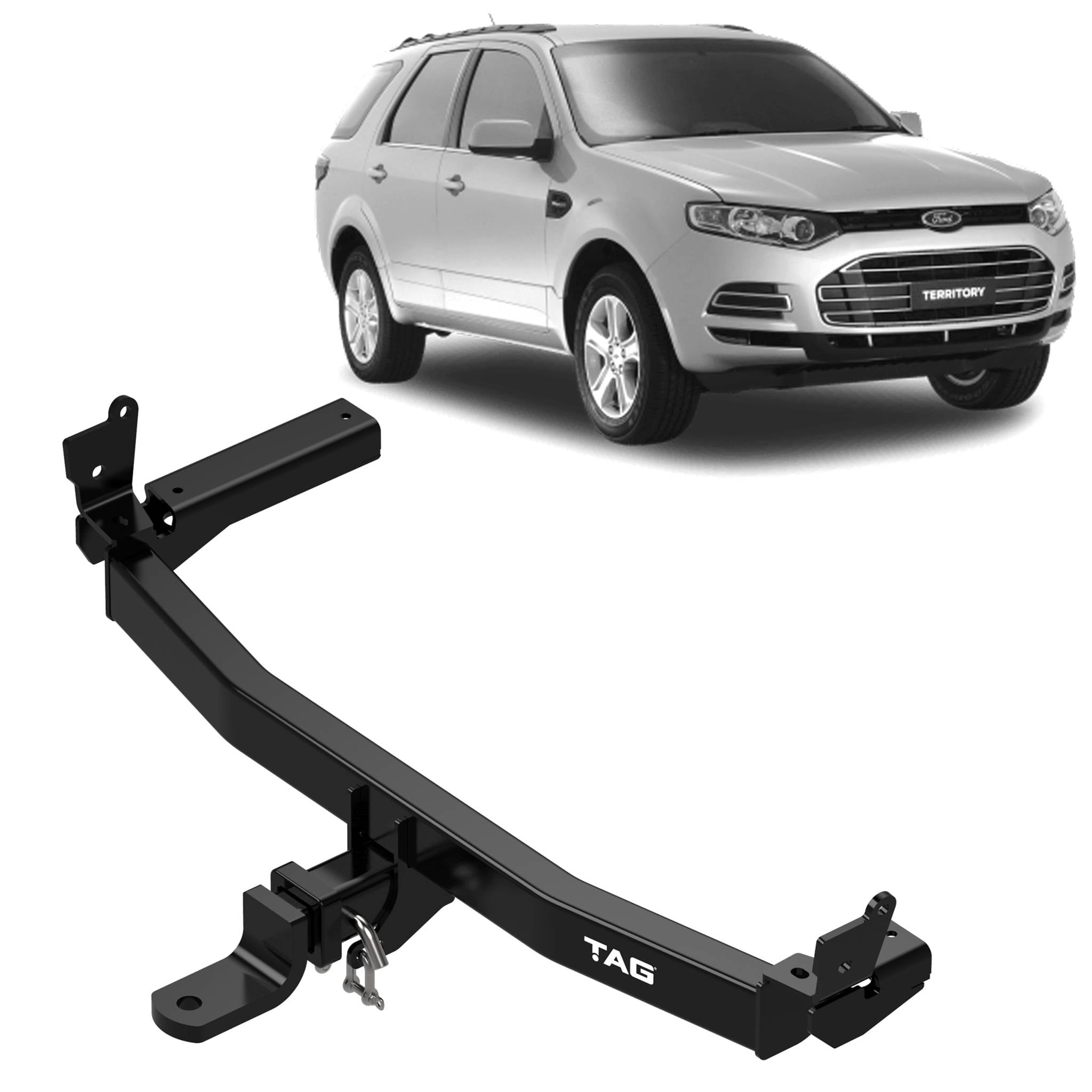 TAG Heavy Duty Towbar & Direct Fit Wiring for Ford Territory (05/2004 - 10/2016) - Without Reverse Sensors