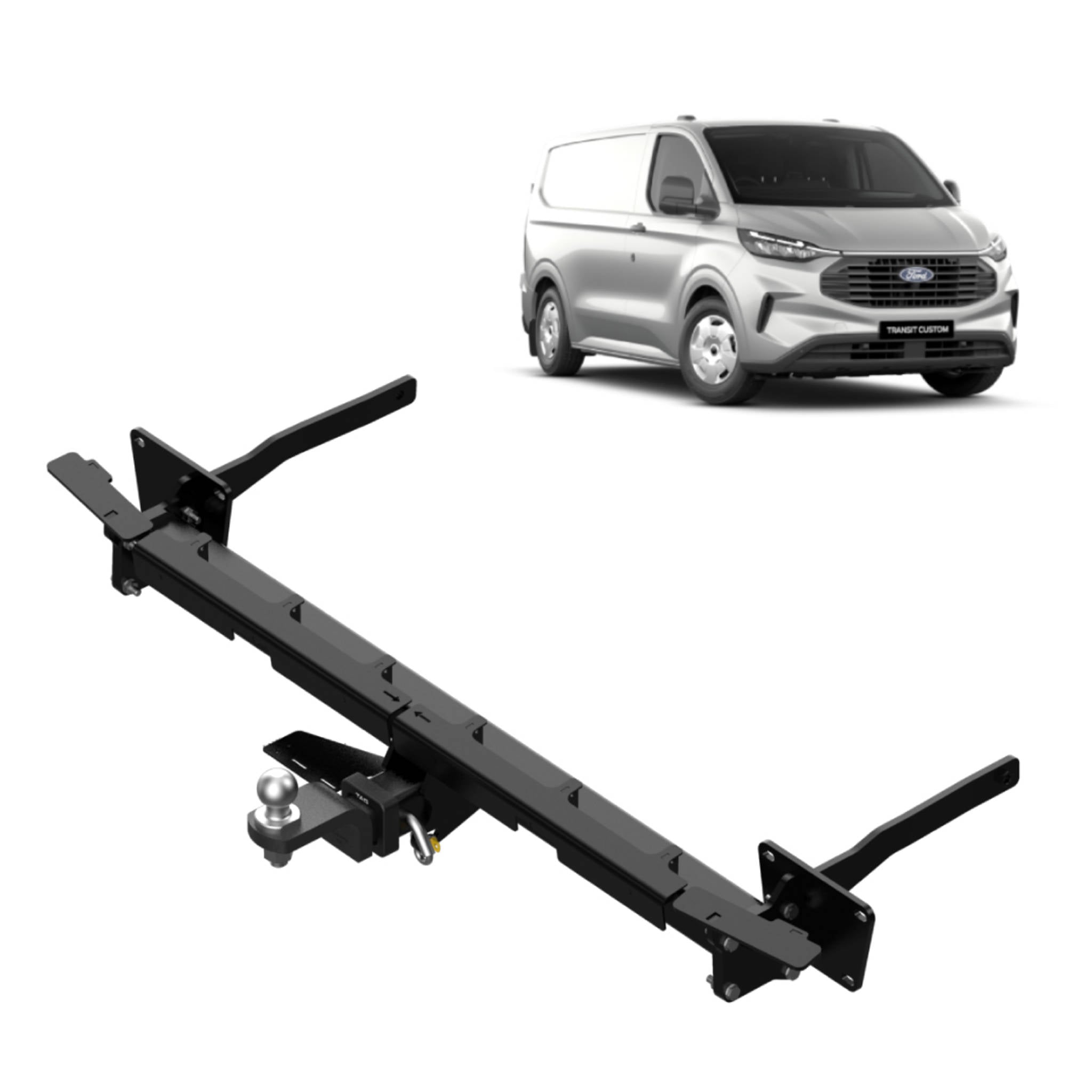 TAG Heavy Duty Towbar & Direct Fit Wiring for Ford Transit Custom AV Series (07/2023 - on), Tourneo (05/2024 - on), Volkswagen Transporter (07/2024 - on)