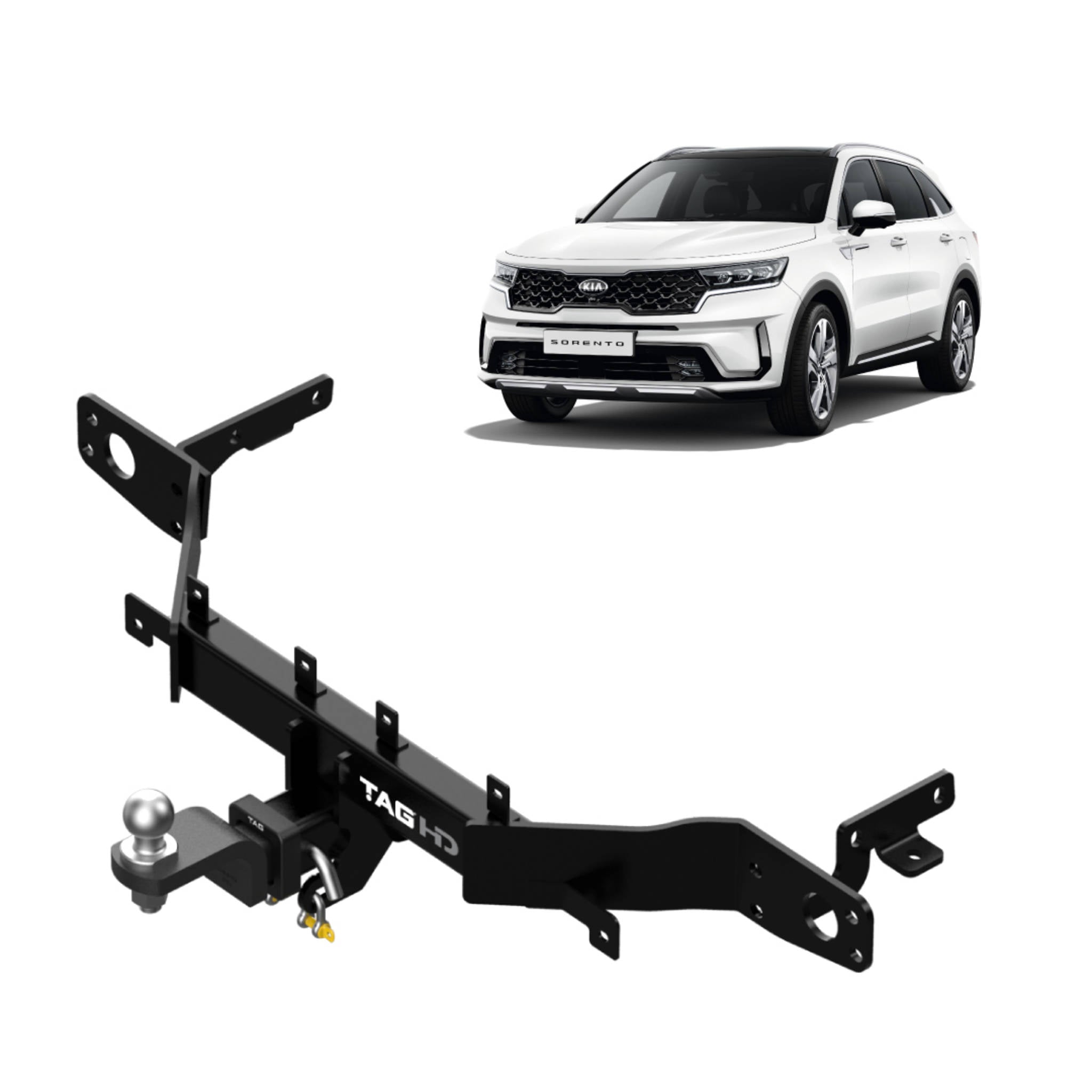 TAG Heavy Duty Towbar & Direct Fit Wiring Kit for KIA Sorento Facelift Models (03/2024 - On)