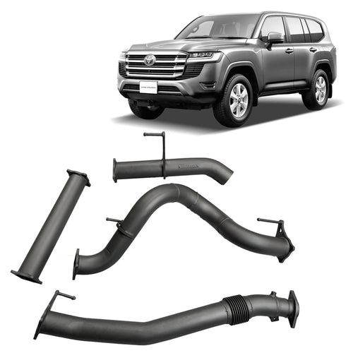 3.5" DPF Back Exhaust for Toyota Landcruiser 300 Series Wagon / SUV with Muffler